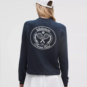 NWT Lululemon Cotton French Terry Crewneck PulloverTennis Club - Navy